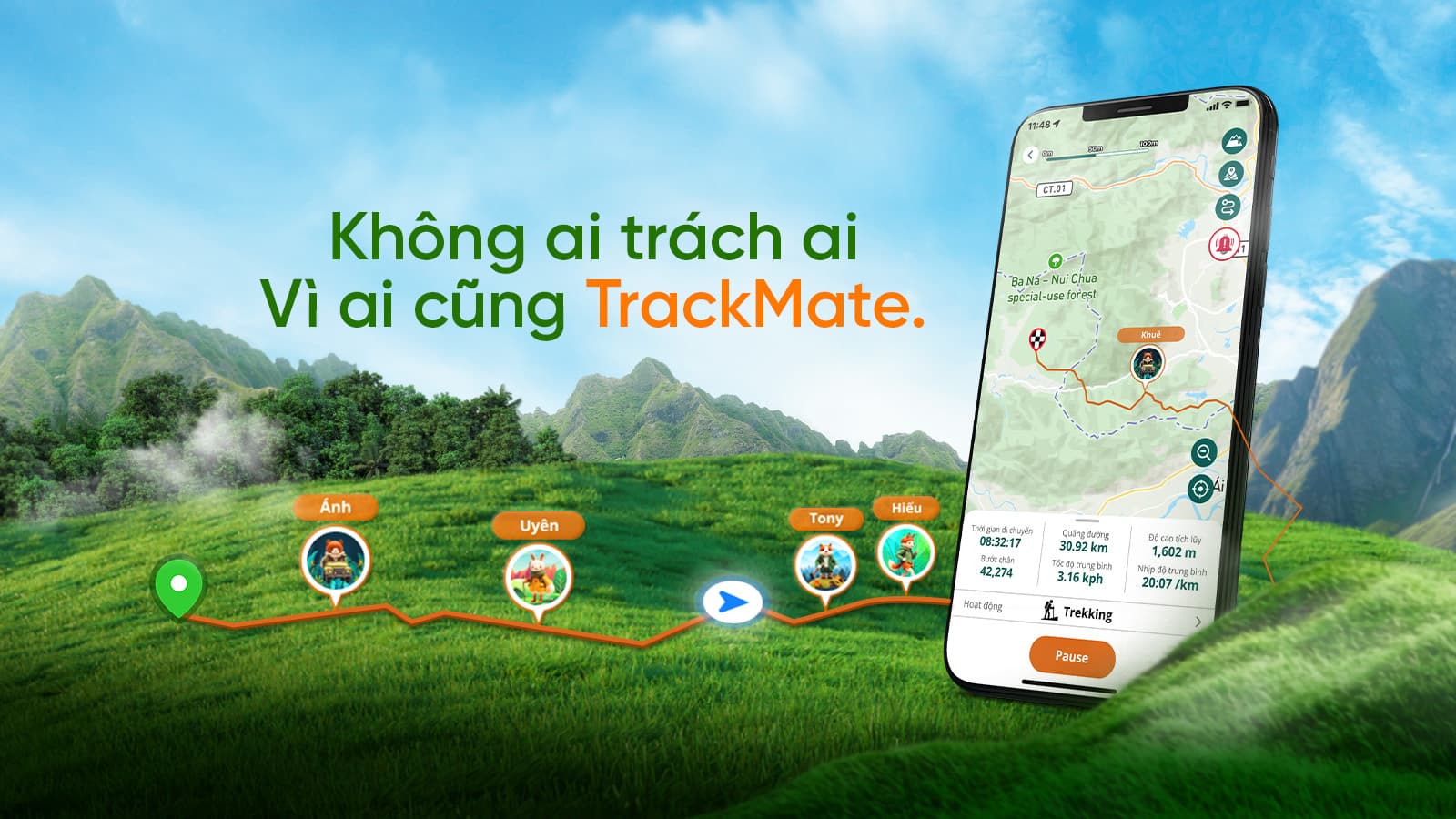 TrackMate - Công nghệ bản đồ số cho cả nhóm cùng phiêu lưu