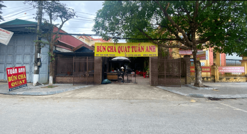 Bún chả quạt Tuấn Anh