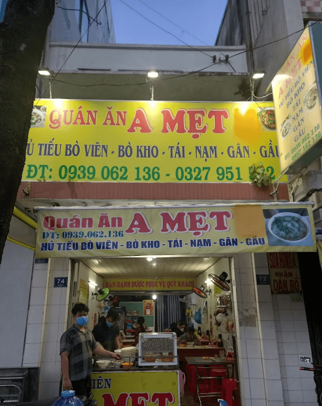 Hủ tiếu bò viên A Mẹt