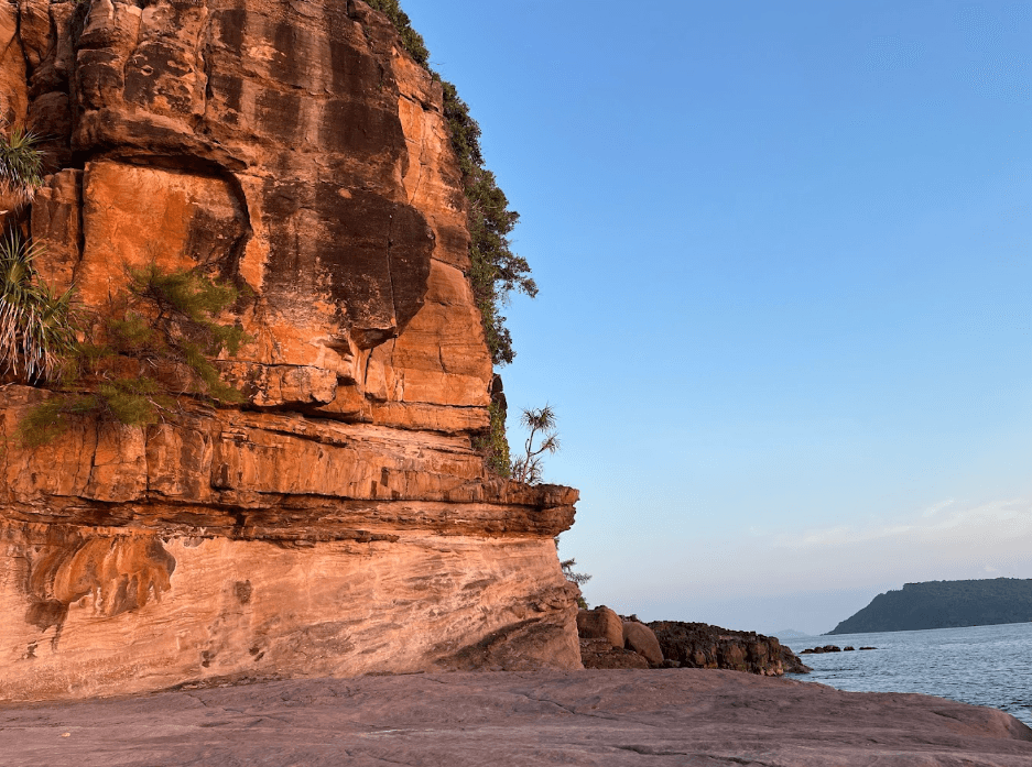 Red Limestone Cliff