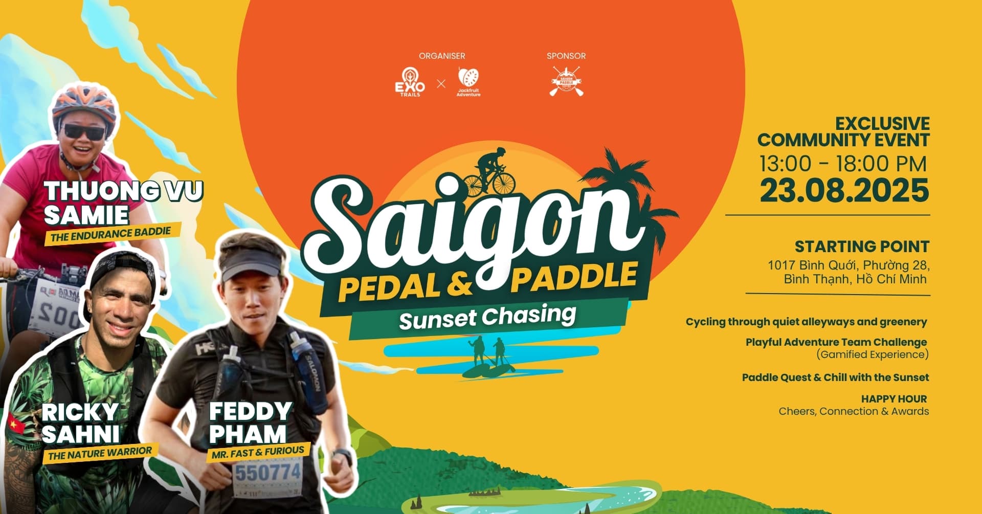 Saigon Pedal & Paddle: Sunset Chasing