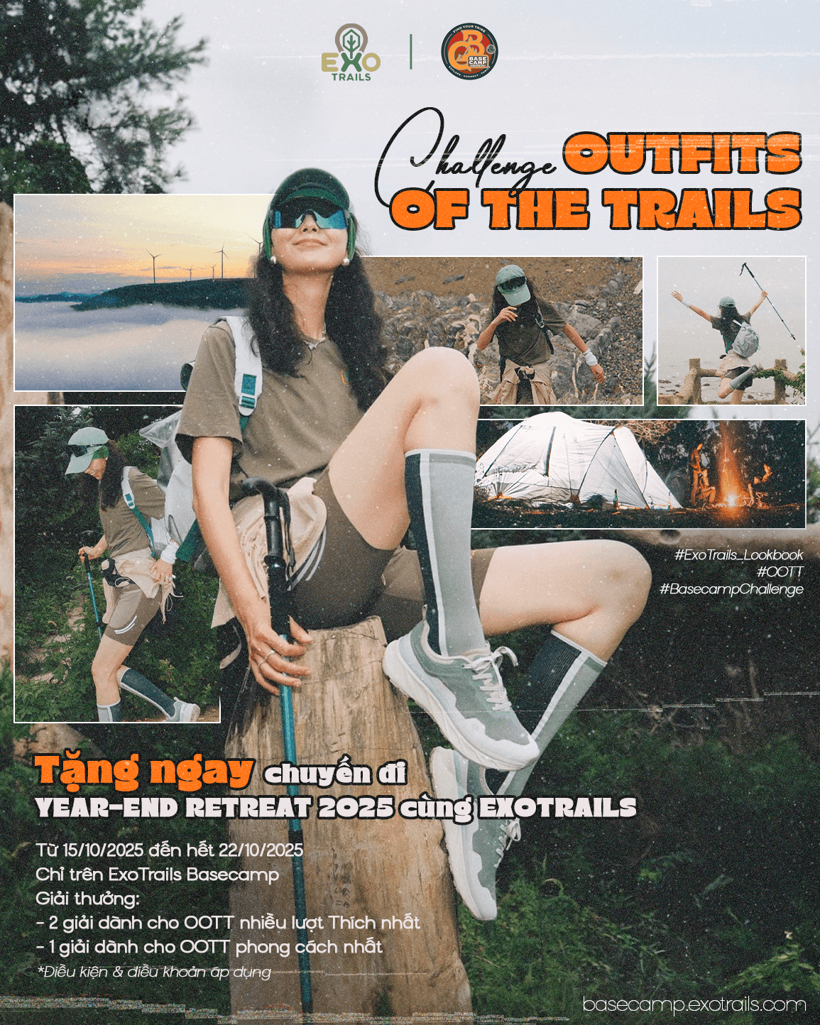 Thử thách 'Outfits of the Trails' - Cơ hội trúng chuyến đi ExoTrails Year-end Retreat tại Cầu Đất
