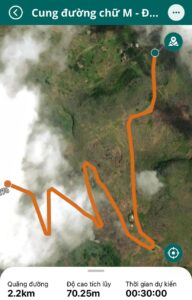 Cung đường chữ M đường đi trên map