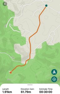 đường đi đến Thác Vạn Mơ (thác Chòi)