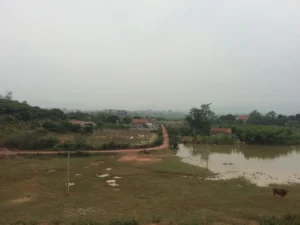 mang vẻ đẹp mộc mạc, yên bình, được bao quanh bởi cây xanh, hoa dại và những dải đồi thấp đặc trưng của vùng trung du Bắc Bộ.