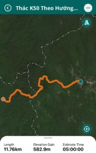 Đường đi đến Thác K50
