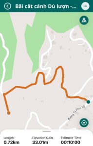 đường đến bãi dù