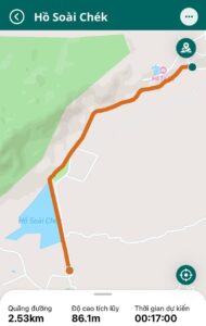 Đường đi đến Hồ Soái Chék