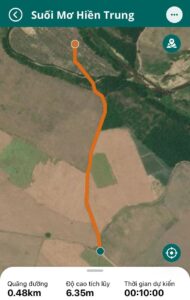 Đường đi Suối Mơ Hiền Trung