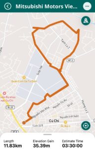 Cung chạy 10km giải chạy Mitsubishi