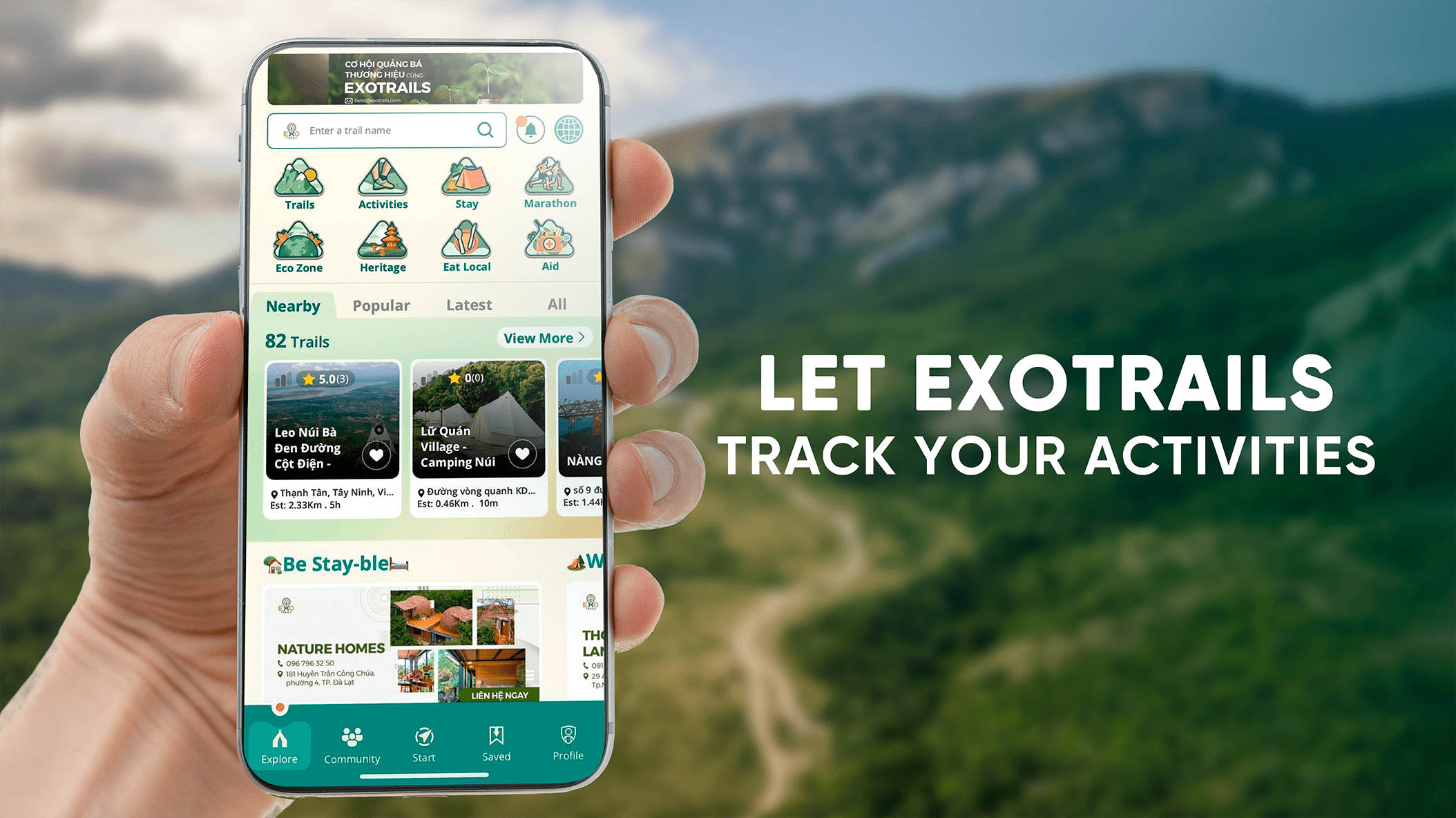 trail app in Vietnam