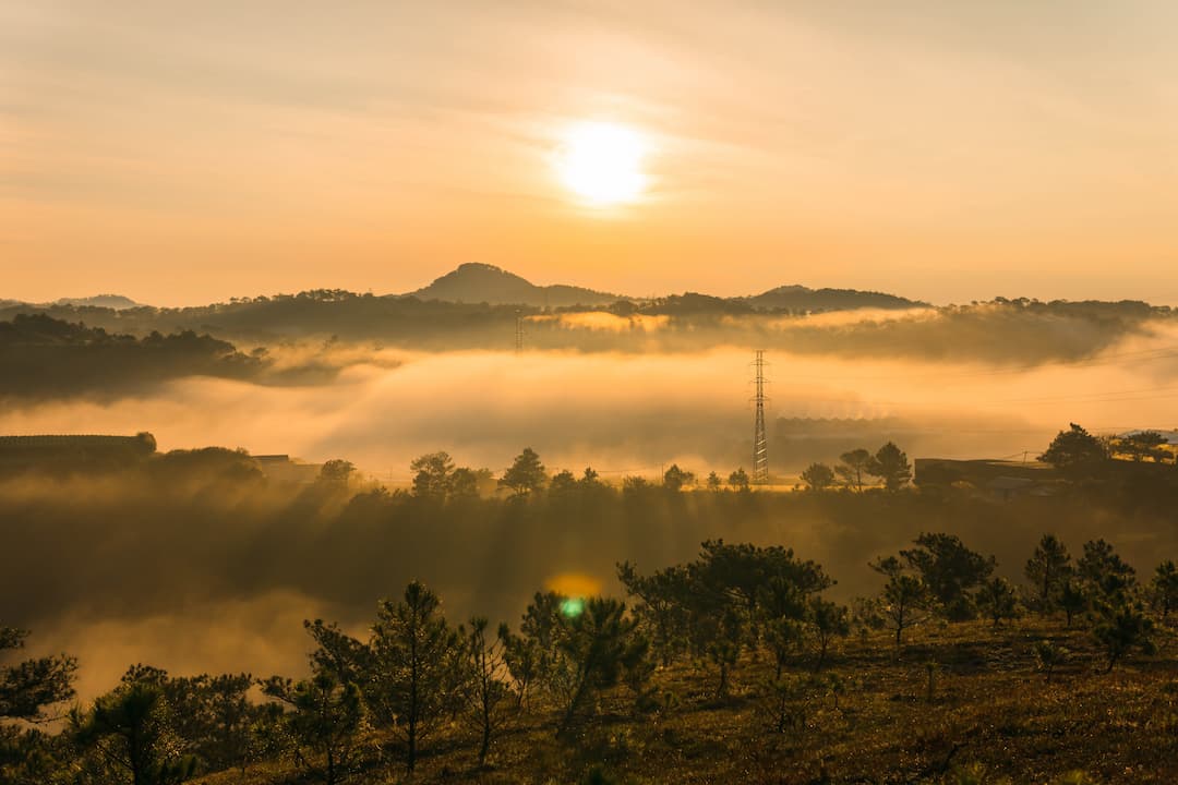 best sunrise views Da Lat