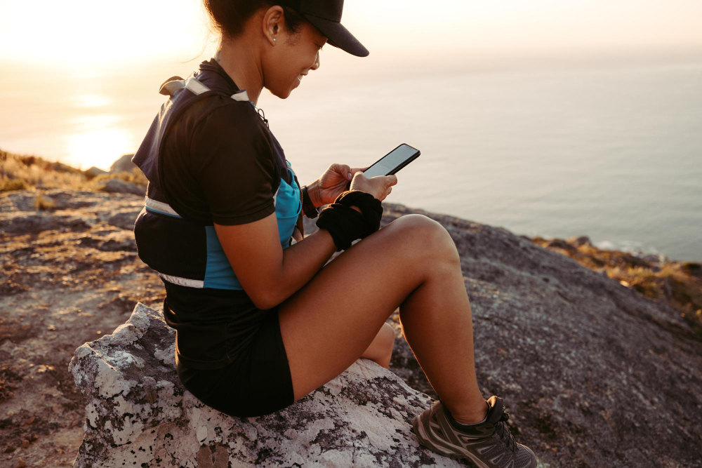 hiking with technology_2