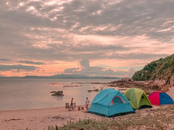 beach camping in Vietnam