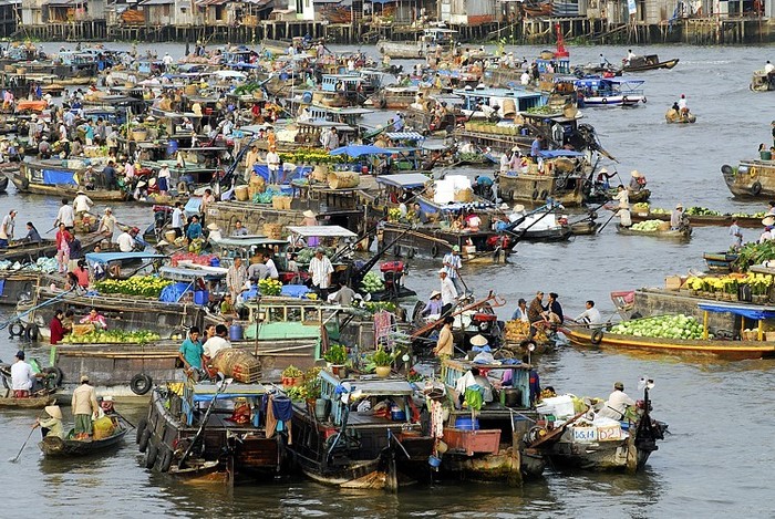 Chợ nổi Trà Ôn 