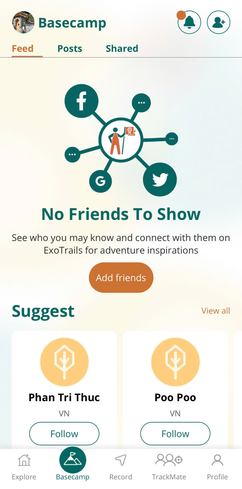 Social platform for hikers_2