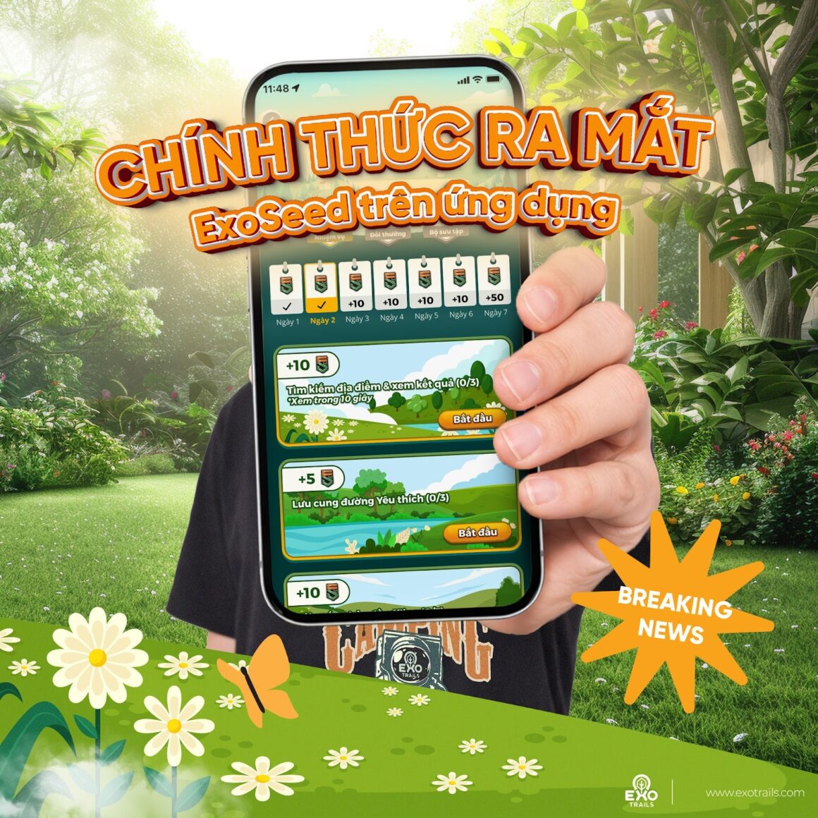 ExoSeed - Hệ thống tích lũy điểm đổi quà trên ứng dụng ExoTrails