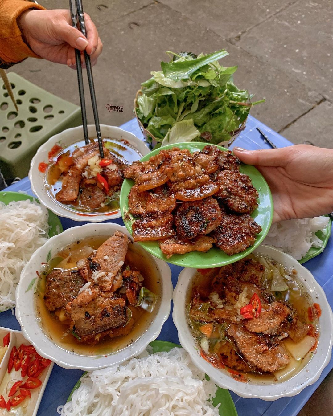 Hanoi street food Bun Cha_1